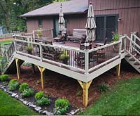Deck decor with furniture