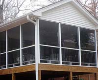 Double screened in porch in Advance