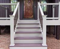 Double step deck entry