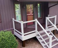 Deck for side entrance of new construction