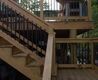 double entryway deck